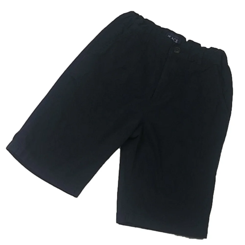 Children's Place Navy Blue Mid Rise adjustable Waist Bermuda Dress Uniform Short